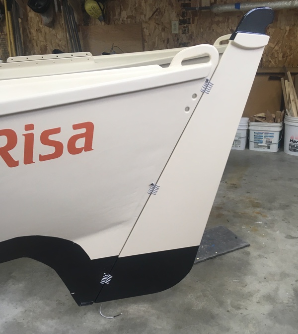 Outboard Side of Rudder