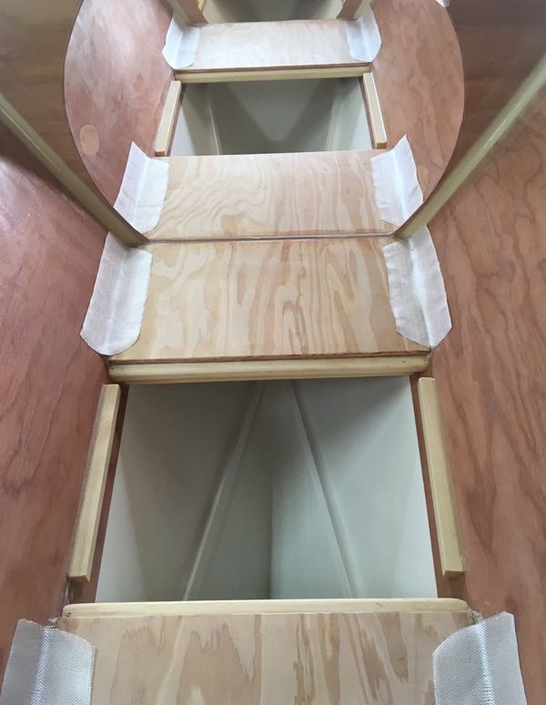 Cabin Bunks Glued In