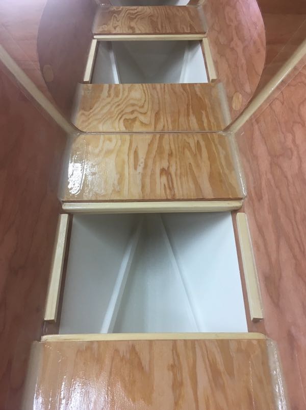 Fillet and Tape Added to Stern Bunk