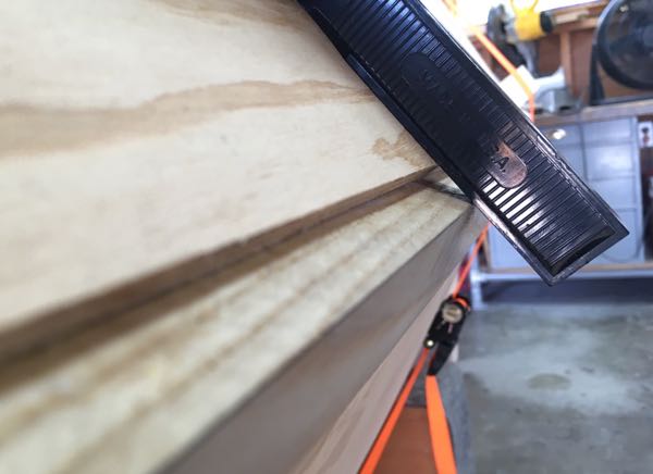 Making Sure Angle of Side Is Correct at Sheerstringer