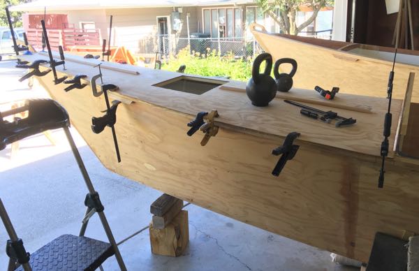 Gluing Fore Deck