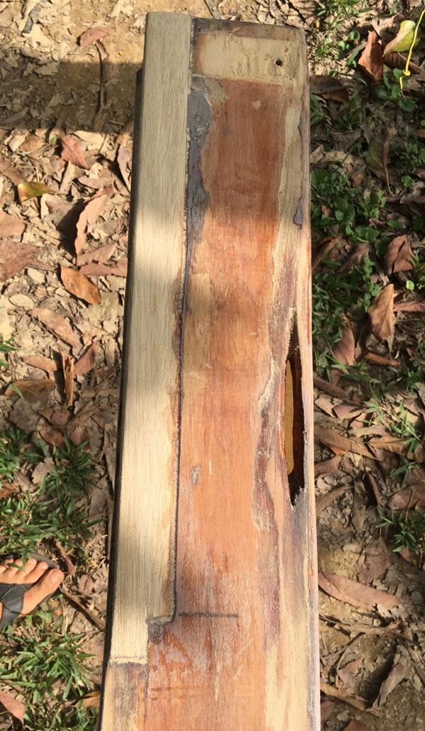 Center Beam Was Rotted in Several places