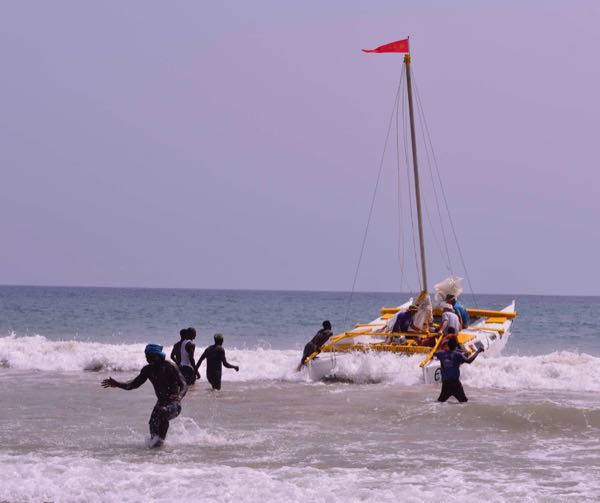 Launching Through the Surf