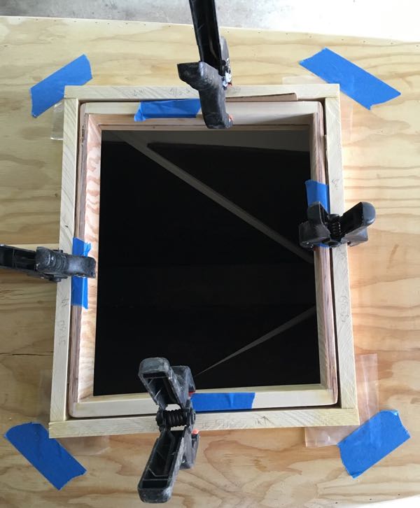 Gluing the Hatch Frame