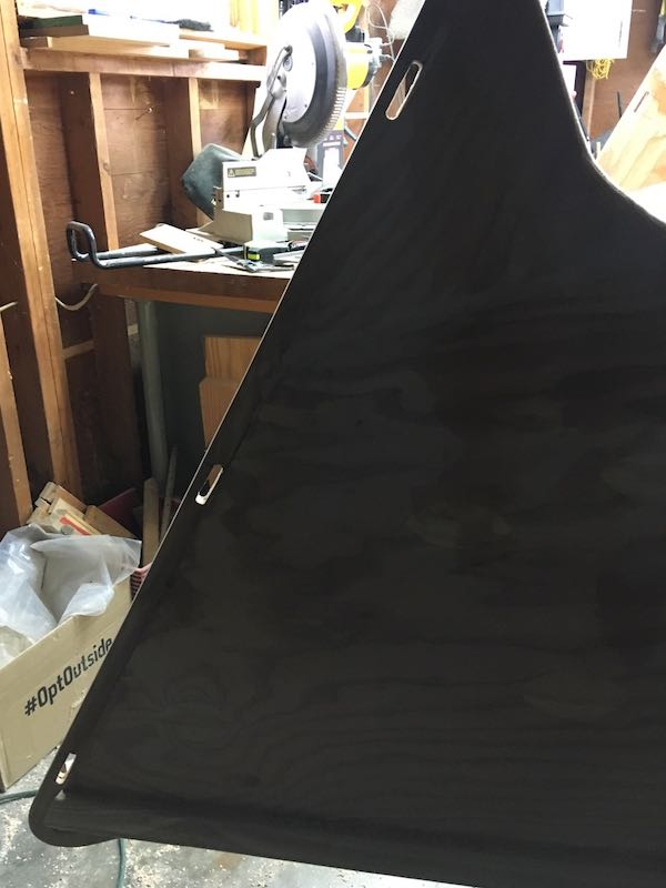 Rudder Lashing Points Chiseled Out
