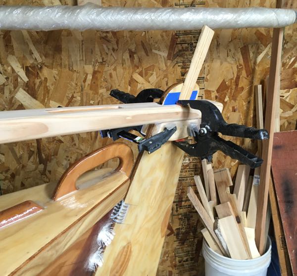 Gluing Rudder Blocks